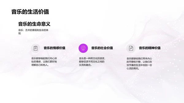 音乐情绪教学解析PPT模板