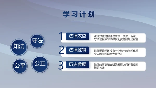 蓝色大气法律律法宣传讲座PPT