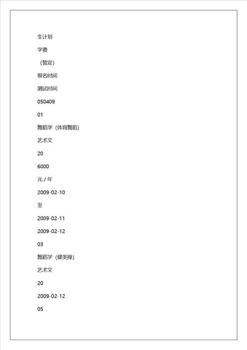 山东体育学院2022年舞蹈学专业招生简章