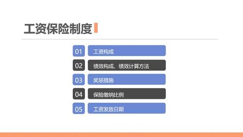 蓝色扁平风行政新员工公司简介PPT模板