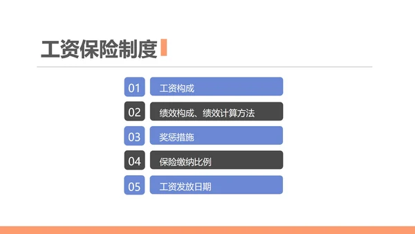 蓝色扁平风行政新员工公司简介PPT模板