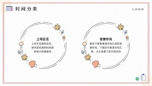 粉黄插画把时间管理变成一种习惯PPT模板宣传PPT动态PP自我管理