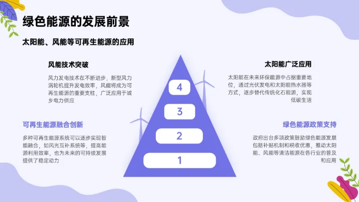 紫色插画风世界清洁地球日环保科普PPT模板