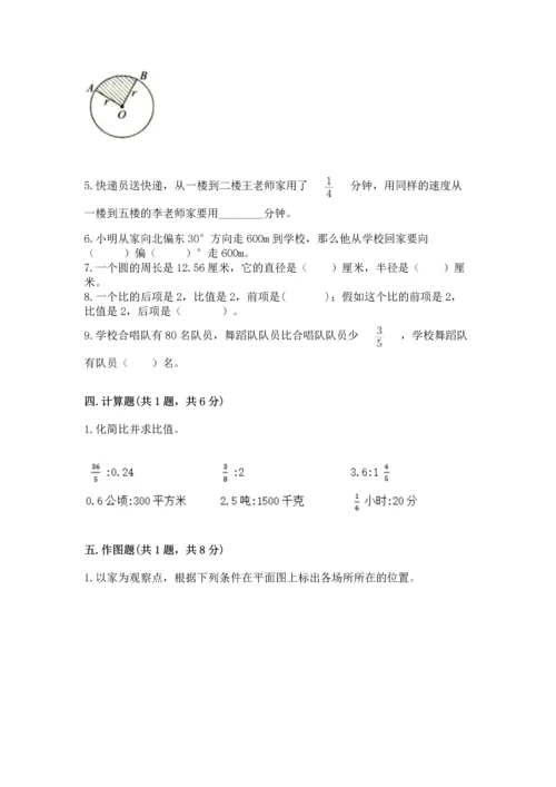 小学数学六年级上册期末考试试卷附答案【能力提升】.docx