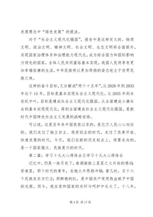 学习十九大心得体会——仓储分公司王俊.docx