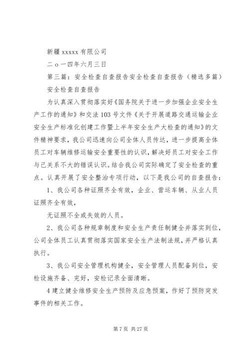 安全检查自查报告 (4).docx