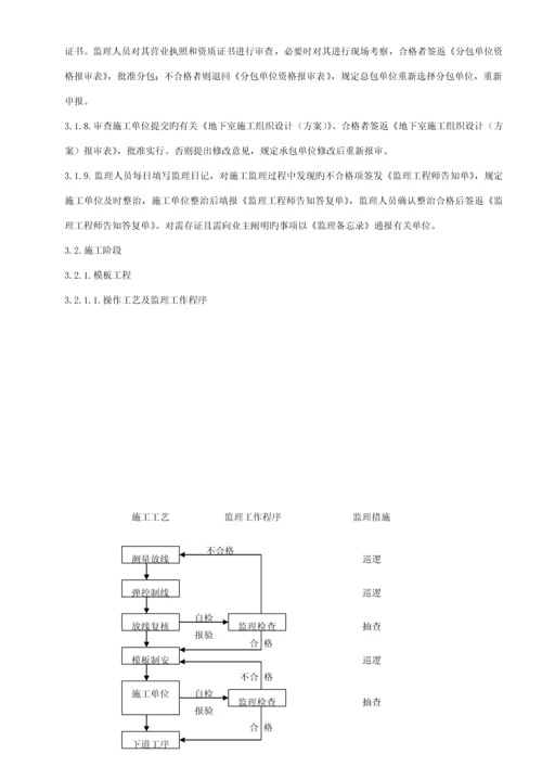 地下室关键工程监理实施标准细则.docx