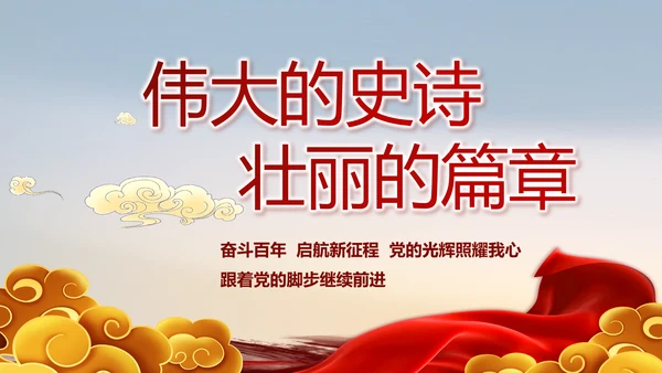 深刻理解党百年奋斗的历史意义PPT动态模板