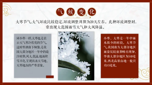 大寒中国风传统文化节气通用PPT教学课件