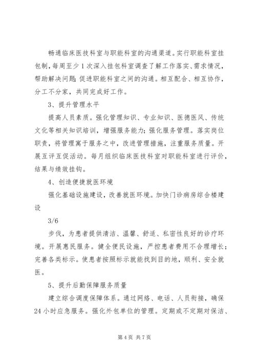 医疗服务管理提升年活动领导讲话 (2).docx