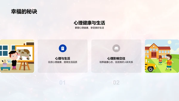 心理健康引导PPT模板