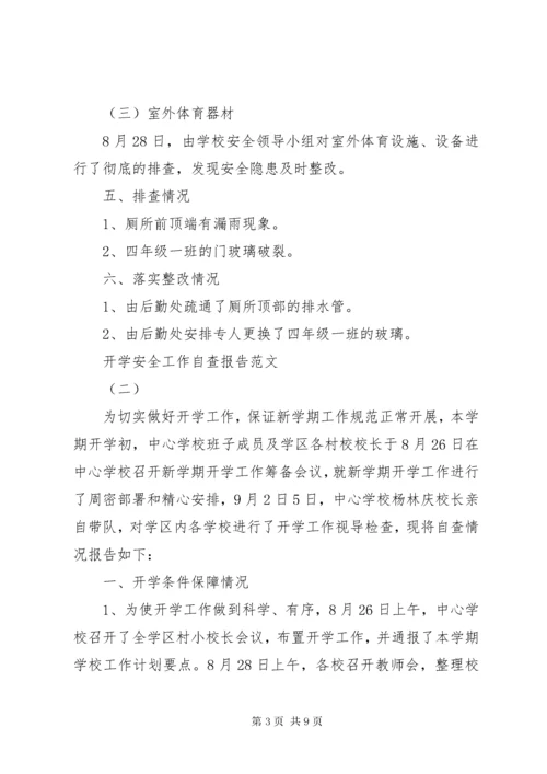 4开学安全工作自查报告.docx