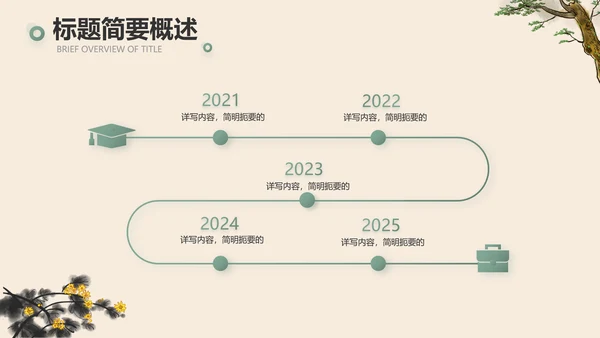 手绘中国风寓言故事阅读动态PPT封含视