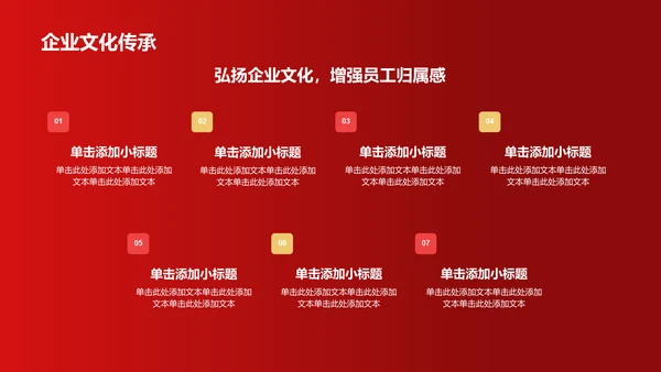 红色喜庆风企业表彰PPT模板