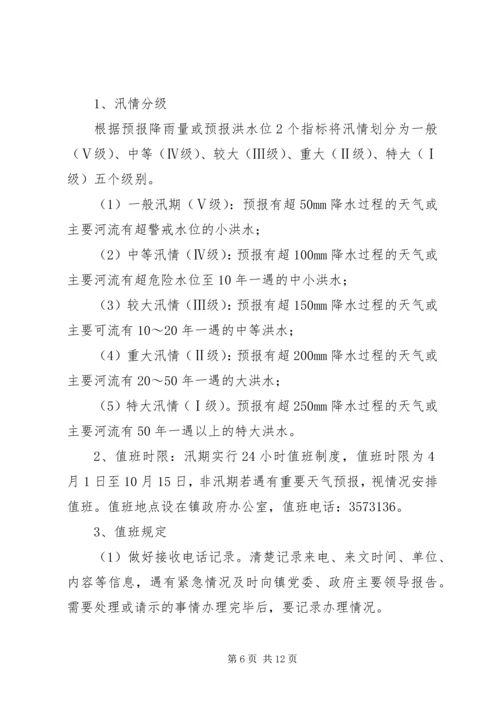 乡镇防汛应急预案.docx