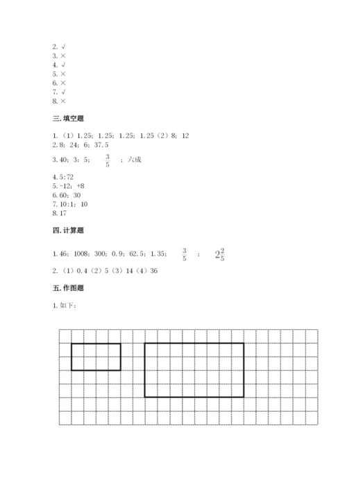 六年级下册数学期末测试卷附参考答案【考试直接用】.docx