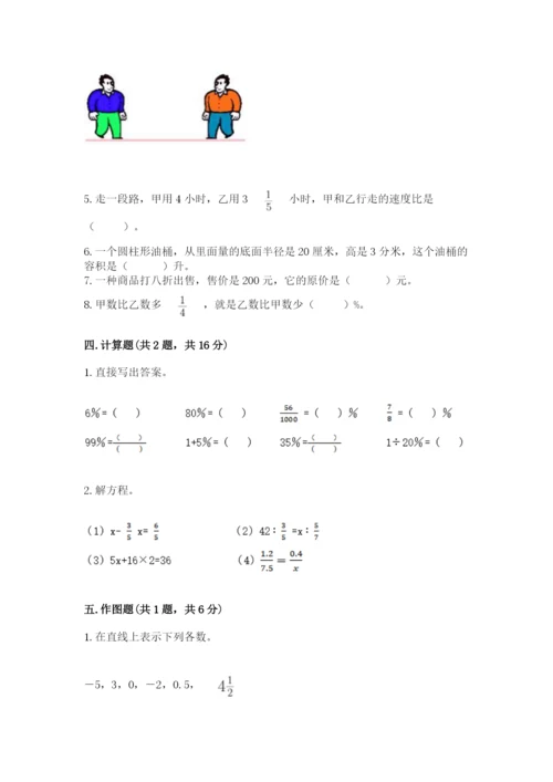 冀教版六年级下册数学 期末检测卷及参考答案【巩固】.docx