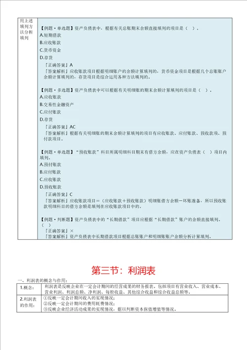 10：会计报表