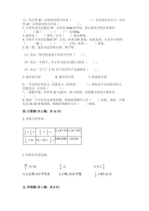 人教版小学六年级上册数学期末测试卷（有一套）word版.docx