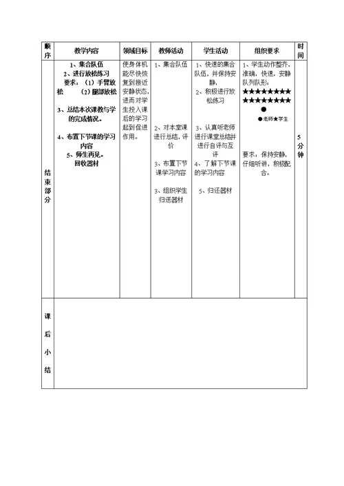 乒乓球推挡技术教案