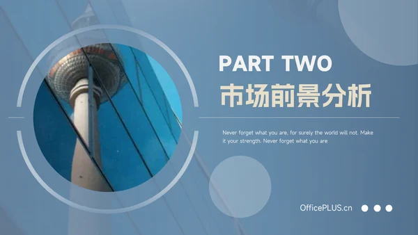 蓝金稳重大气创业融资计划书PPT模板