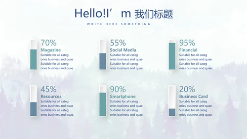 手绘保护森林资源主题班会动态PPT