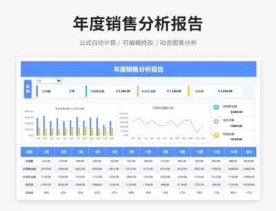 年度销售分析报告模版