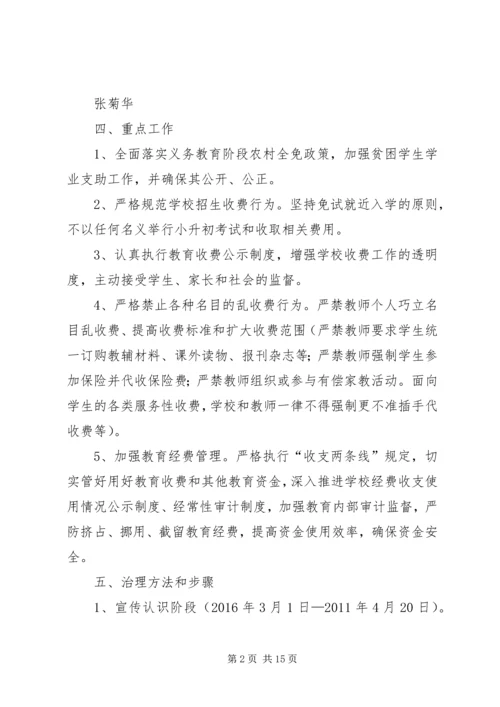 乱收费实施方案.docx