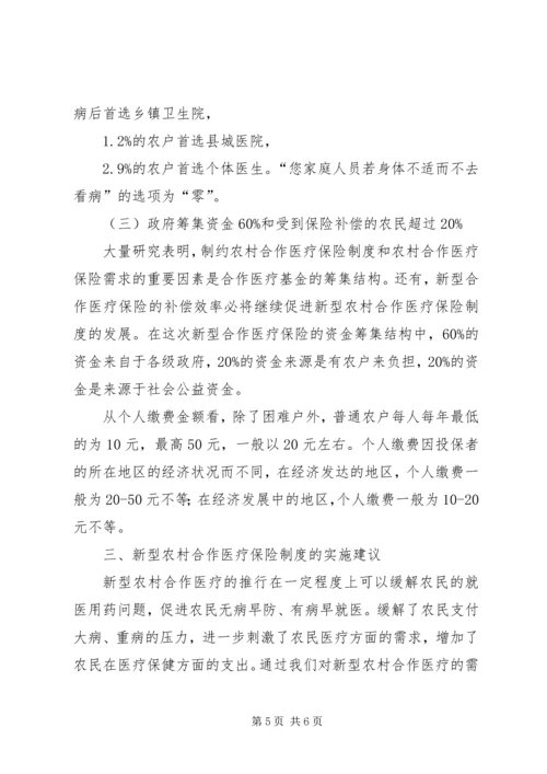 从农户角度对新型农村合作医疗保险需求的分析-农户的需求.docx