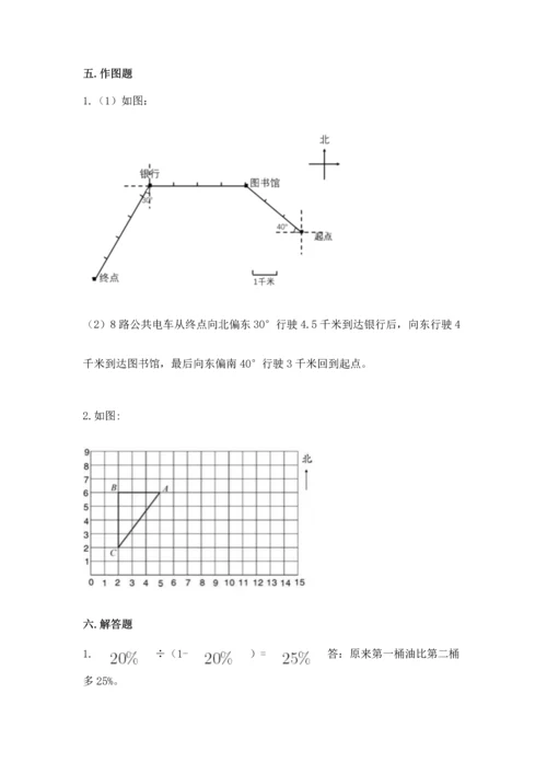 人教版六年级上册数学期末检测卷【b卷】.docx