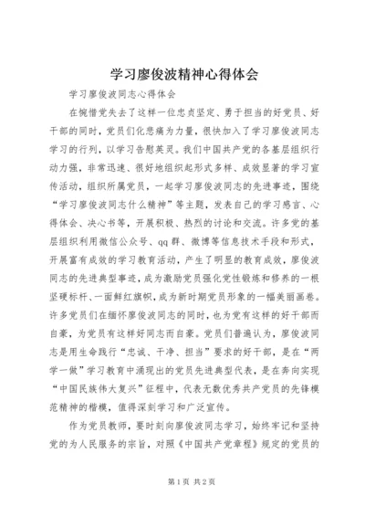 学习廖俊波精神心得体会 (6).docx