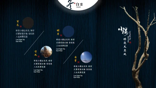 小楼昨夜又东风文人雅仕通用PPT模板