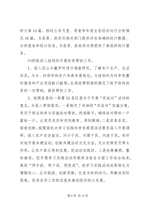 统计局工作总结及工作计划 (2).docx