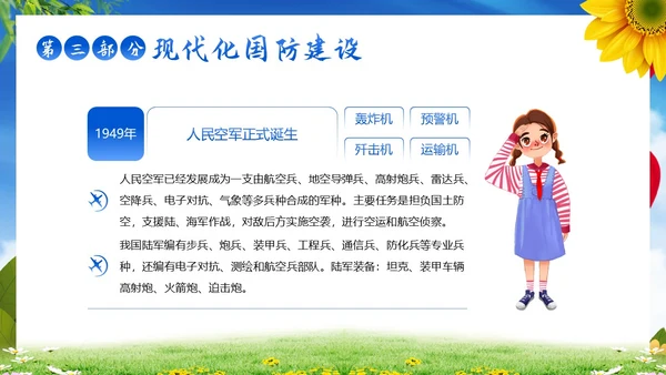国防教育日小学生国防教育主题班会PPT课件