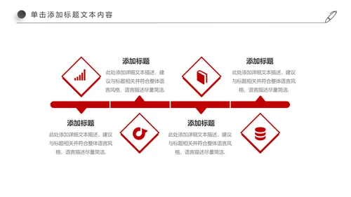 红色简约大气中国银行ppt模板
