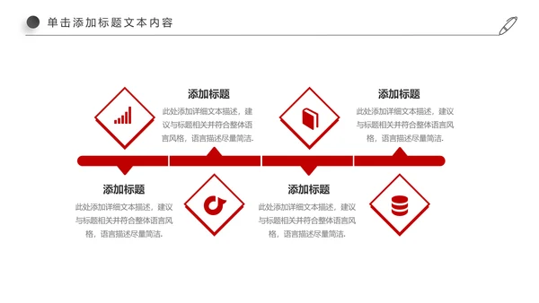 红色简约大气中国银行ppt模板