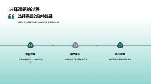 文学研究之心路历程