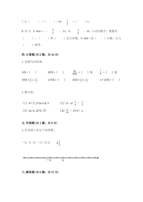 沪教版数学六年级下册期末检测试题含答案（研优卷）.docx