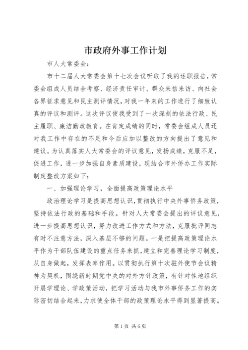 市政府外事工作计划.docx