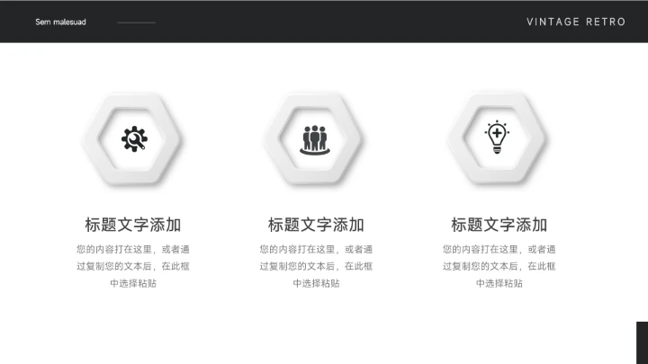 黑色极简主义黑白企业市场计划书PPT模板