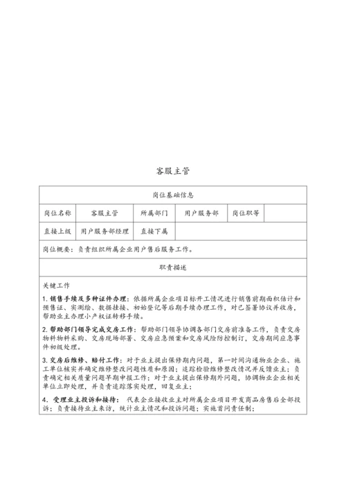客户服务部岗位职能说明指导书.docx
