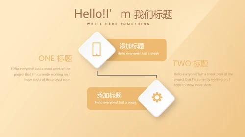 简约大方金色金融银行工作总结动态PPT模板