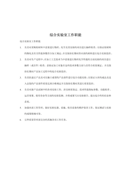 湖北实业公司各部门岗位基本职责.docx