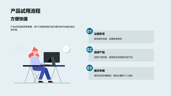 保险科技新品详解PPT模板