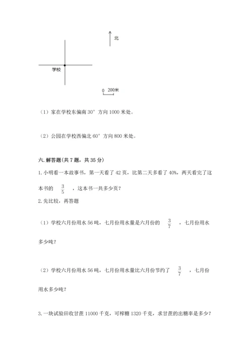 小学数学六年级上册期末测试卷附参考答案（典型题）.docx