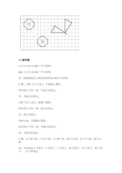 人教版数学五年级下册期末测试卷（典优）word版.docx