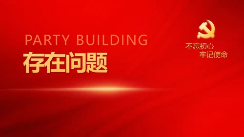 红色极简党建党支部学习教育活动动态PPT