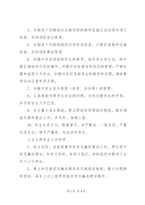 学校干部安全职责制度范文.docx