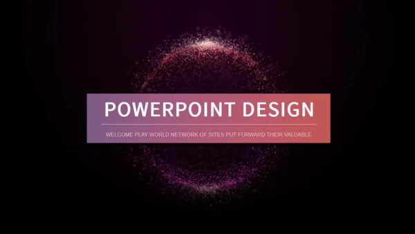 科幻量子世界通用PPT模板