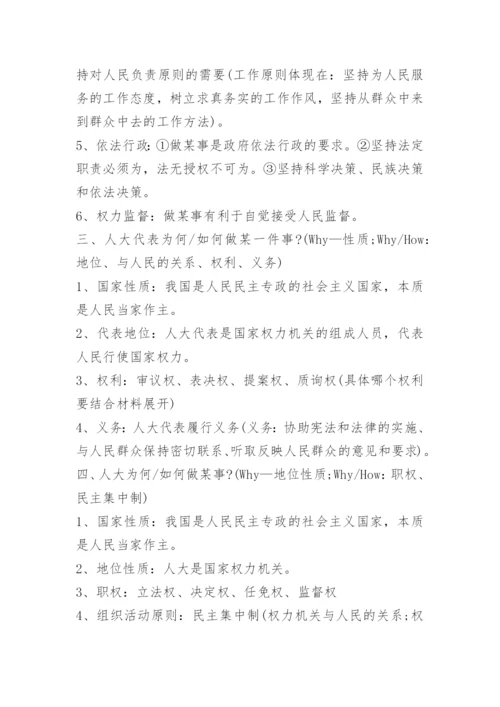 高中政治的必考要点.docx